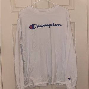 White Champion long sleeve